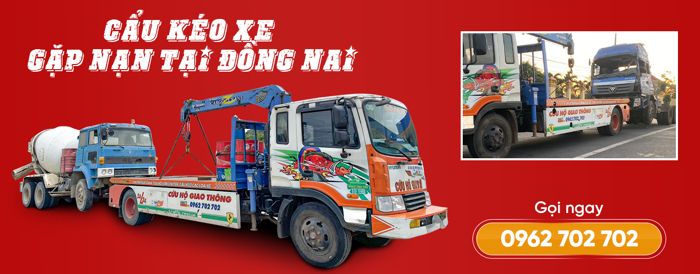 Dịch vụ cẩu kéo cứu hộ xe gặp nạn tại Đồng Nai